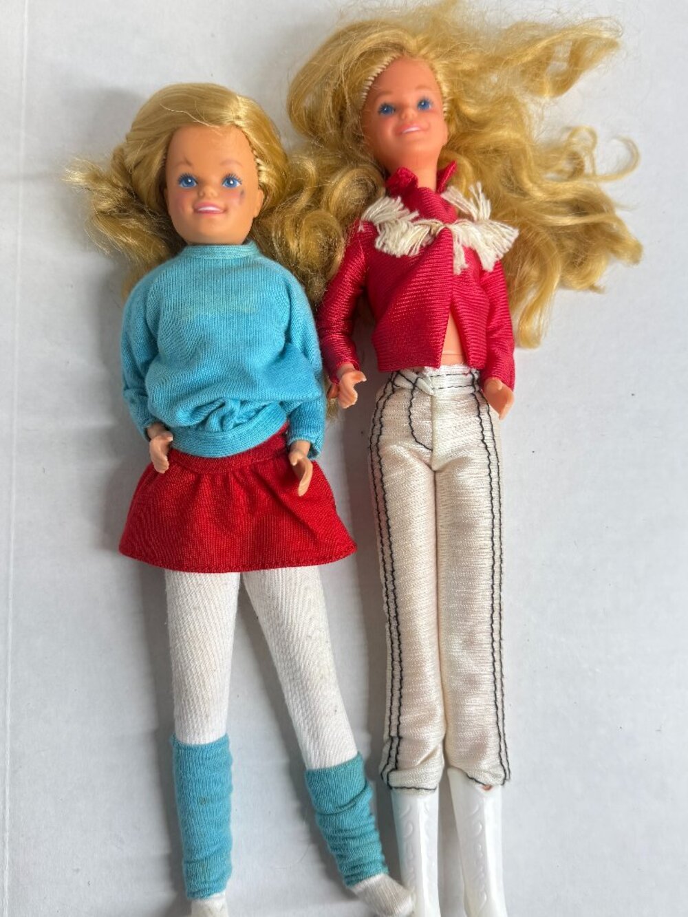 2 VTG Barbie Skipper 1984 Hot Stuff, 1981 Western - Blonde Fashion Teen Doll